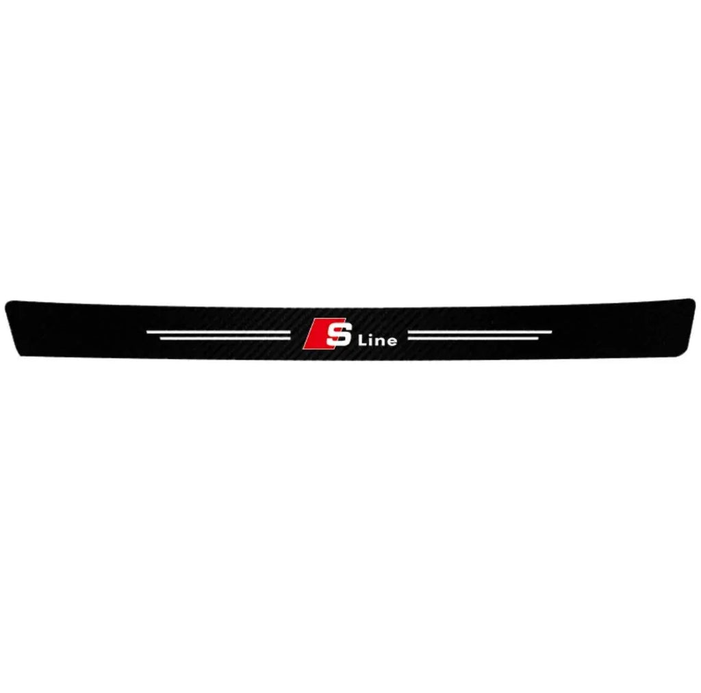 Audi Carbon Fiber Door Sill Protector - 3D Anti-Scratch Threshold Strip