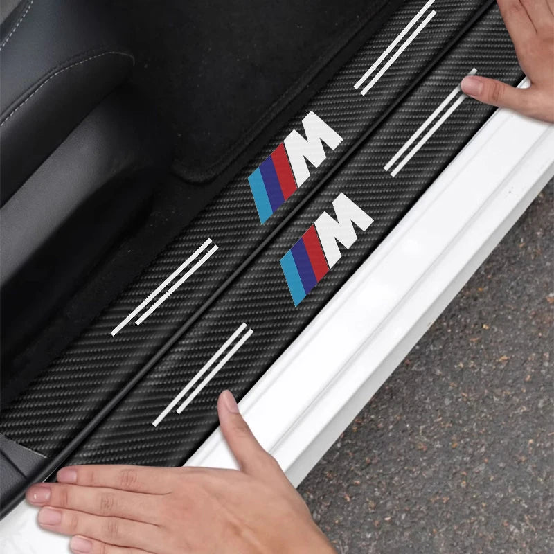 BMW M Performance Door Sill Protector - Carbon Fiber Sticker Set