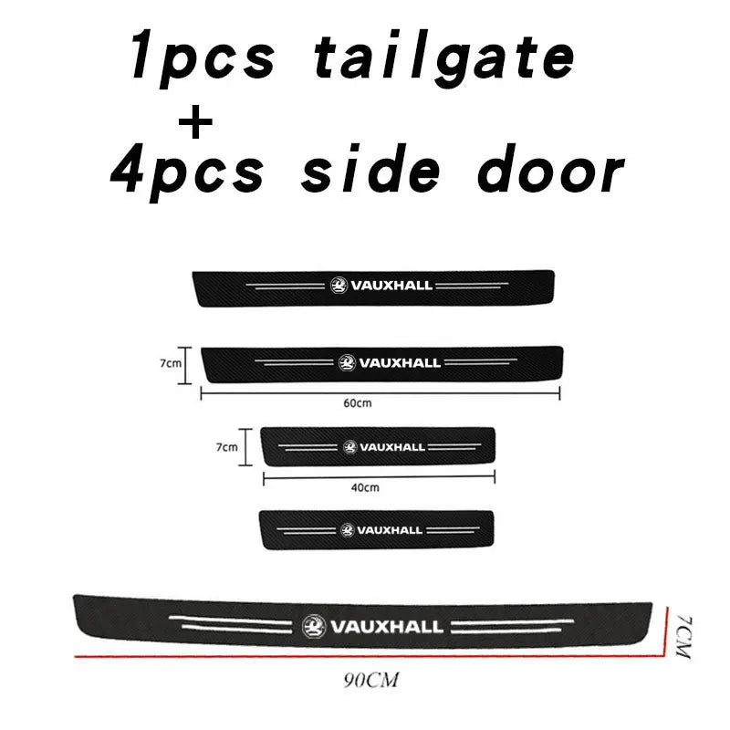 Vauxhall Opel Door Sill Plate Protector - 4 Piece Sticker Set