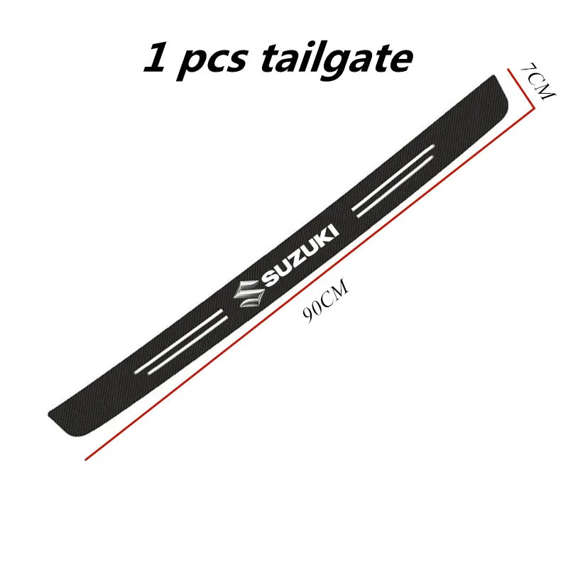 Suzuki Carbon Fiber Door Sill Protector - DIY Paste Strip Set