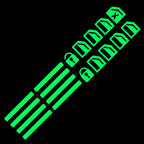 Luminous Car Window Button Stickers - Glow-in-Dark Lifter Switch Decals