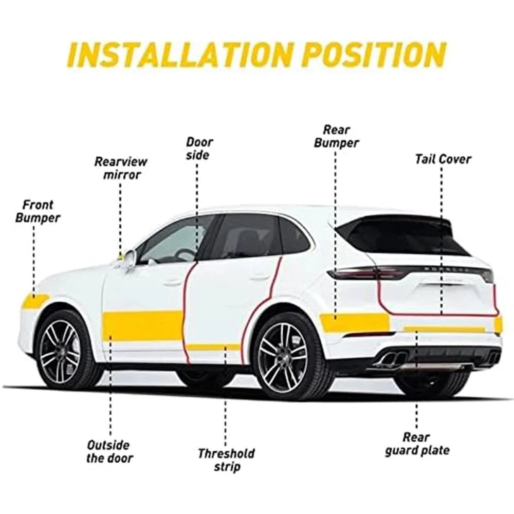 Universal Car Door Edge Guard - 3D Carbon Fiber Anti-Scratch Strip