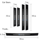 VW GTI Carbon Fiber Door Sill Protector - 5 Piece Sticker Set
