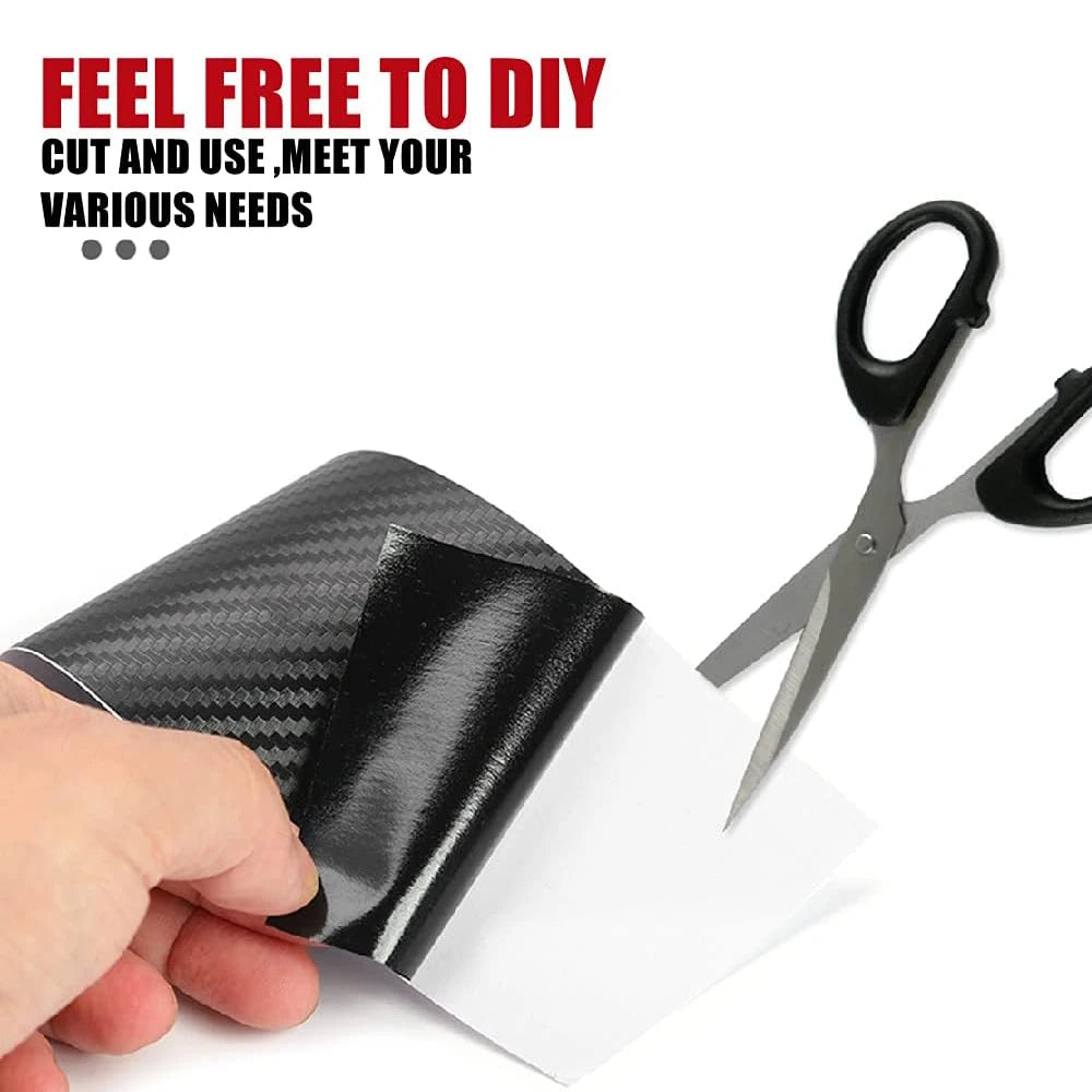 Universal Car Door Edge Guard - 3D Carbon Fiber Anti-Scratch Strip