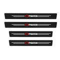 Mazda Carbon Fiber Door Sill Protector - 4 Piece Anti-Scratch Sticker Set