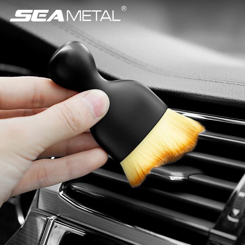 Car Interior Detailing Brush - Air Vent & Crevice Cleaning Tool with Nano Fiber Bristles