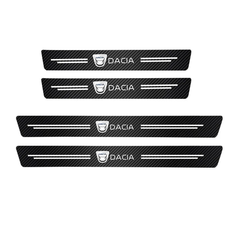 Dacia Carbon Fiber Door Sill Protector - Universal Strip Set