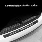 Nissan Carbon Fiber Door Sill Protector - Bumper Sticker Set