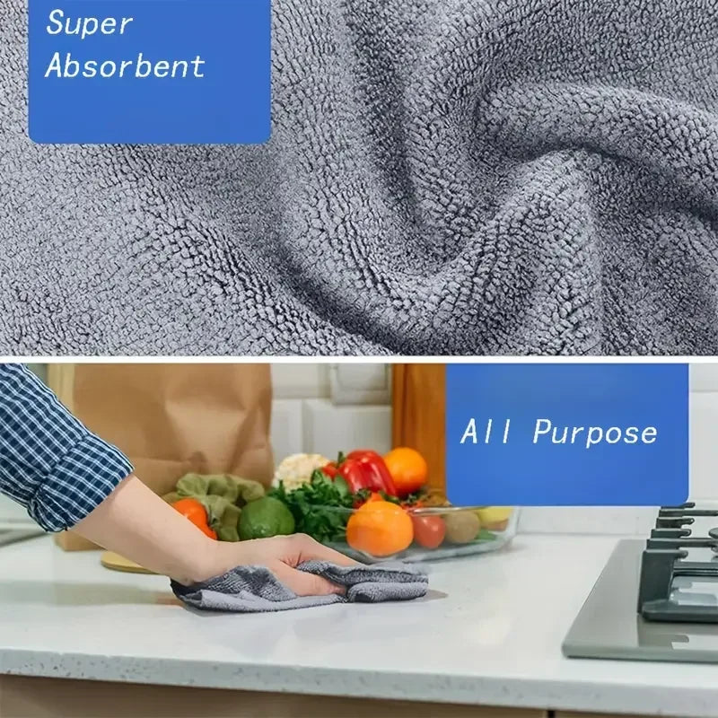 Microfiber Car Cleaning Cloths - Ultra Absorbent Soft Towels (25x25cm)