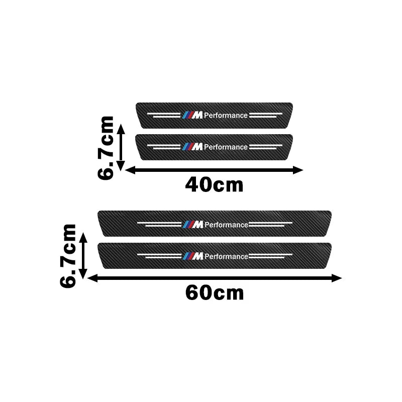 BMW M Performance Door Sill Protector - Carbon Fiber Sticker Set