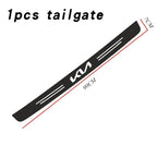 KIA Carbon Fiber Door Sill Protector - 5 Piece Sticker Set