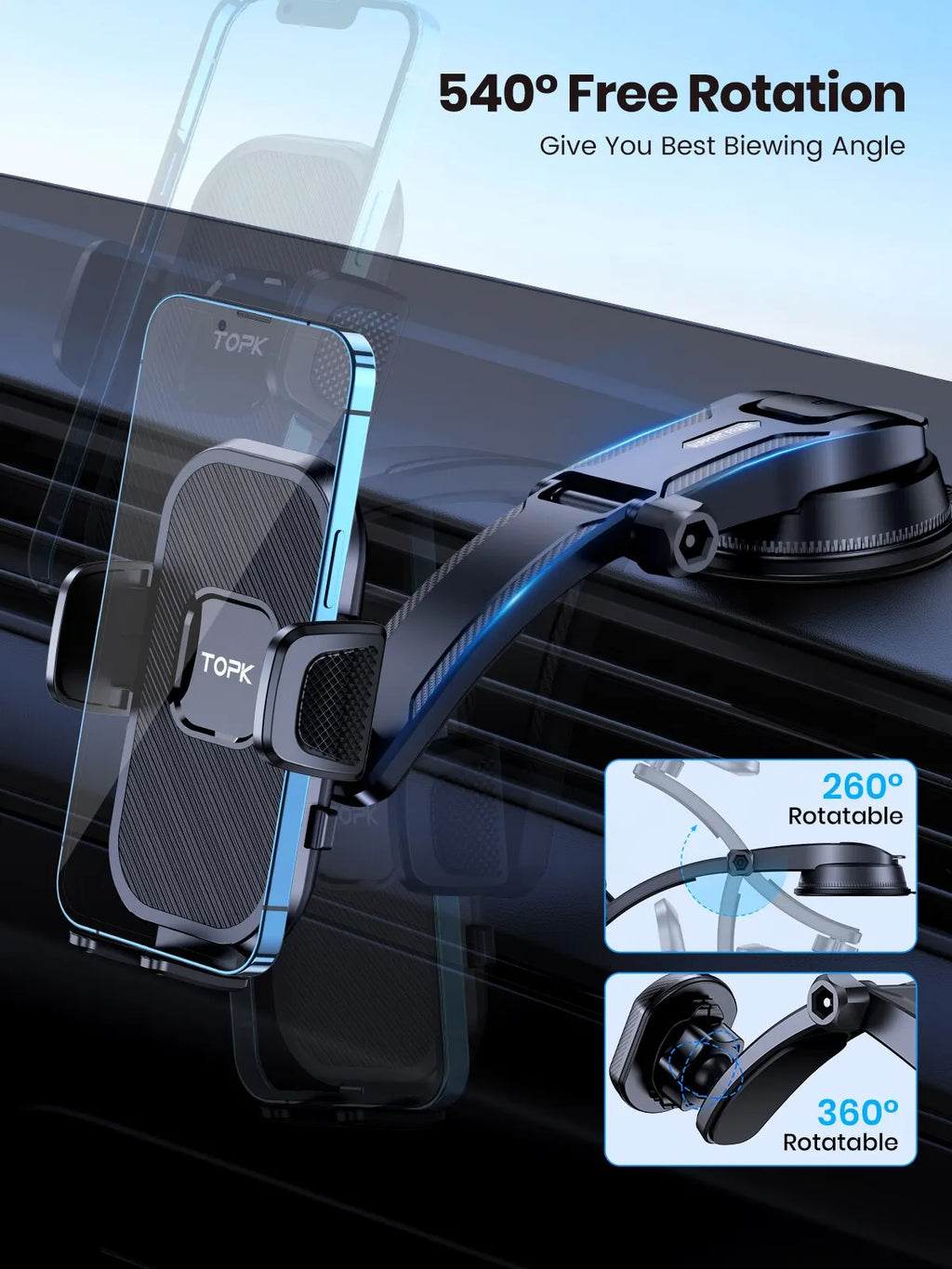 Universal Car Phone Holder - Gravity Air Vent Mount Stand