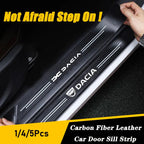 Dacia Carbon Fiber Door Sill Protector - Universal Strip Set