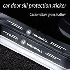 Vauxhall Opel Door Sill Plate Protector - 4 Piece Sticker Set