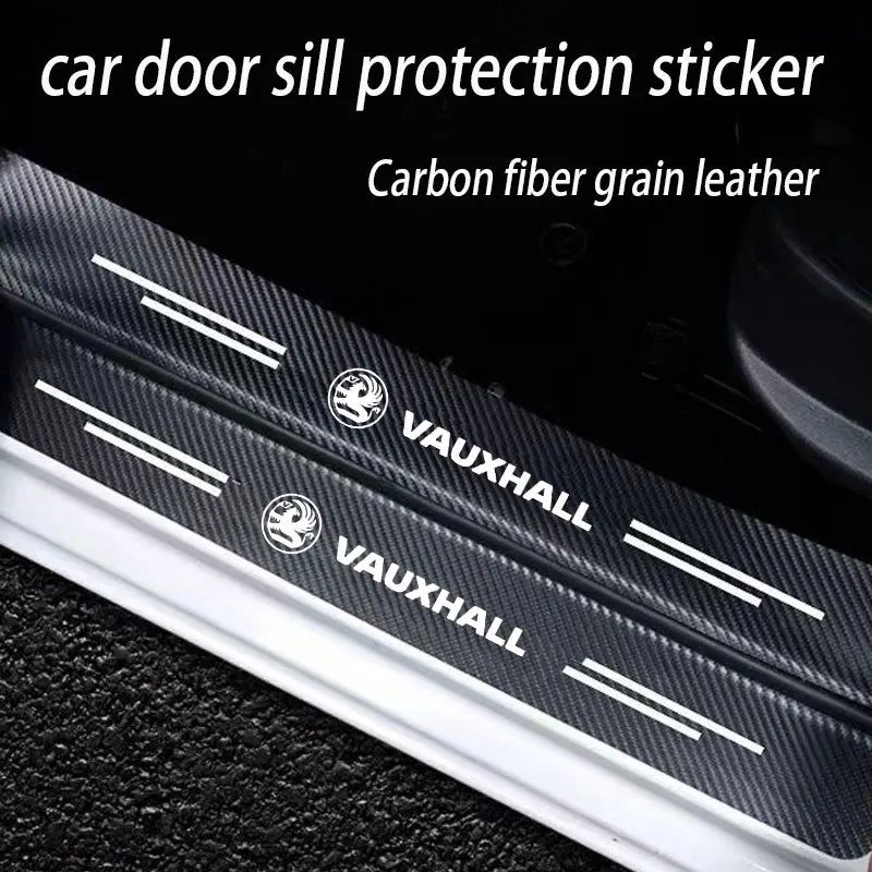 Vauxhall Opel Door Sill Plate Protector - 4 Piece Sticker Set