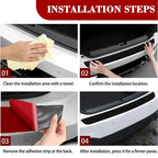Universal Rear Bumper Guard Rubber Protector Strip