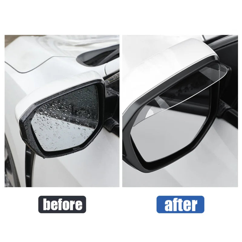 Universal Car Rearview Mirror Rain Eyebrow - 2 Pack
