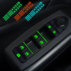 Luminous Car Window Button Stickers - Glow-in-Dark Lifter Switch Decals