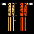 Luminous Car Interior Stickers - 18 Piece Glow-in-Dark Window Control Panel Set