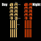 Luminous Car Interior Stickers - 18 Piece Glow-in-Dark Window Control Panel Set