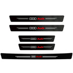 Audi Carbon Fiber Door Sill Protector - 3D Anti-Scratch Threshold Strip