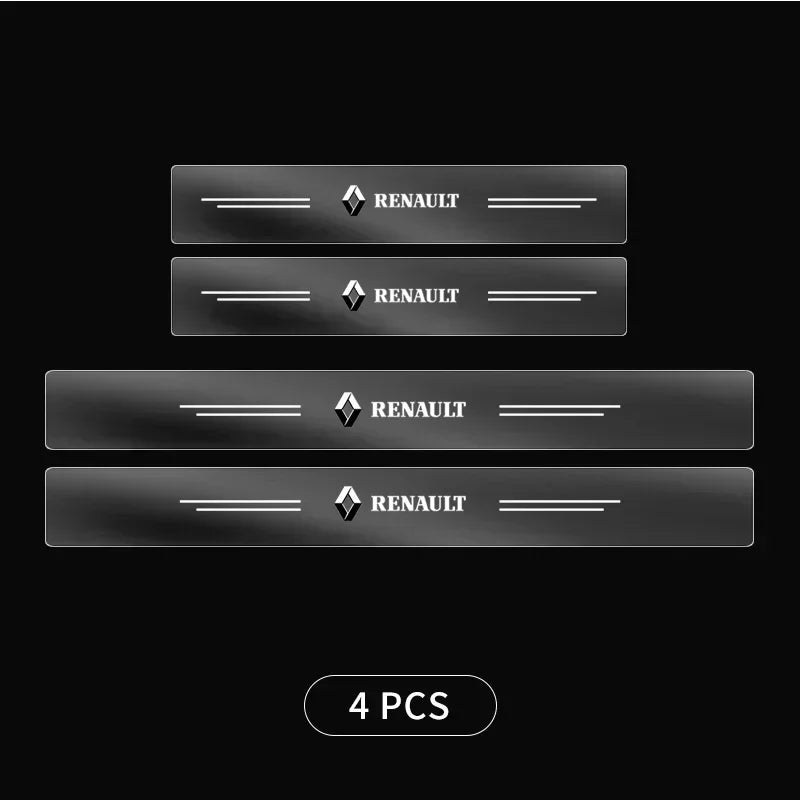 Renault Door Sill Protector - 4 Piece Transparent Sticker Set