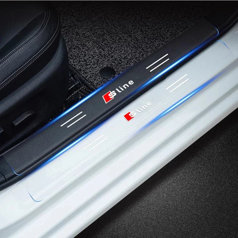 Audi S-Line Door Sill Protector - 4 Piece Scratch Resistant Film Set