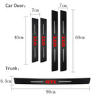 VW GTI Carbon Fiber Door Sill Protector - 5 Piece Sticker Set