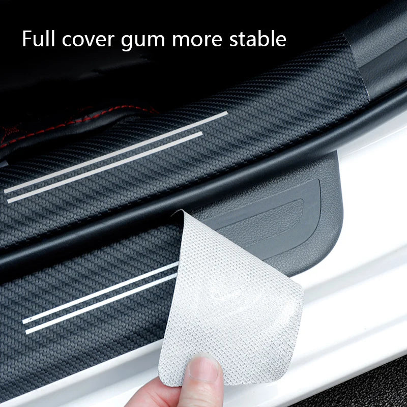 Honda Carbon Fiber Door Sill Protector - 4 Piece Sticker Set