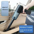 Cordless Handheld Vacuum Cleaner - 120W Portable Car Vacuum with Rechargeable Battery