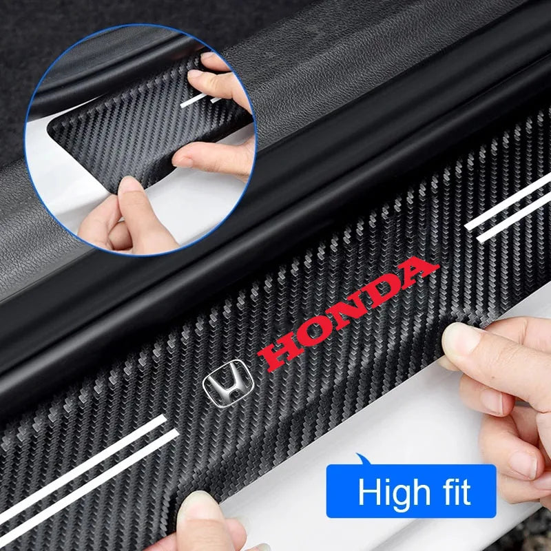 Honda Carbon Fiber Door & Trunk Protector Strip - Anti-Scratch Decal