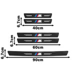BMW M Performance Door Sill Protector - Carbon Fiber Sticker Set