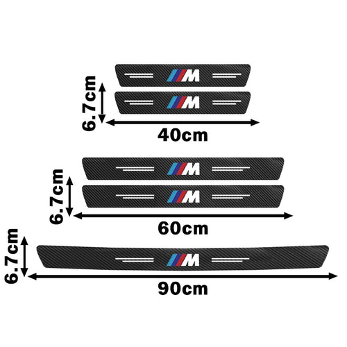 BMW M Performance Door Sill Protector - Carbon Fiber Sticker Set
