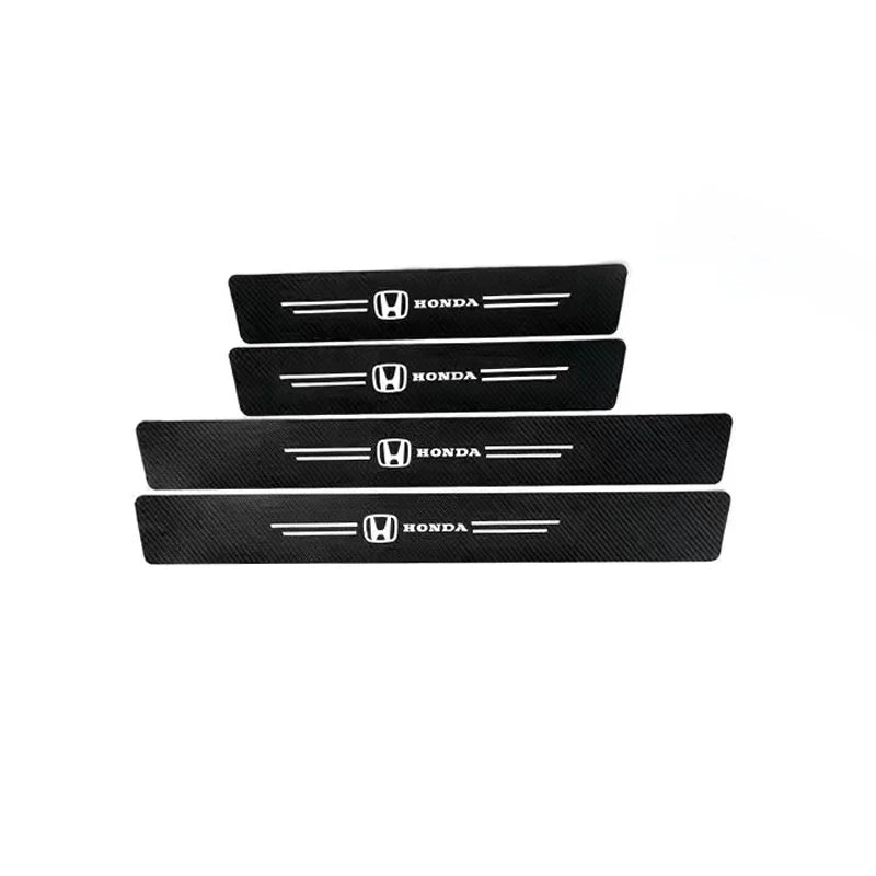 Honda Carbon Fiber Door Sill Protector - 4 Piece Sticker Set