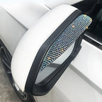 Rhinestone Car Rearview Mirror Rain Eyebrow - 2 Pack