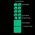 Luminous Car Window Control Panel Stickers - Glow-in-Dark Button Decals