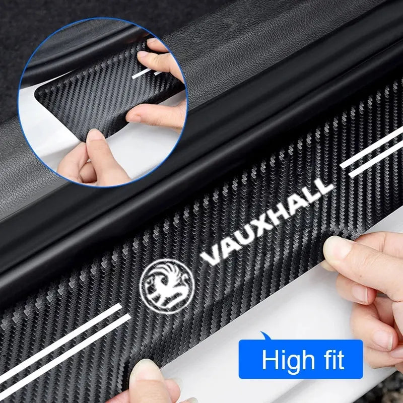 Vauxhall Opel Door Sill Plate Protector - 4 Piece Sticker Set