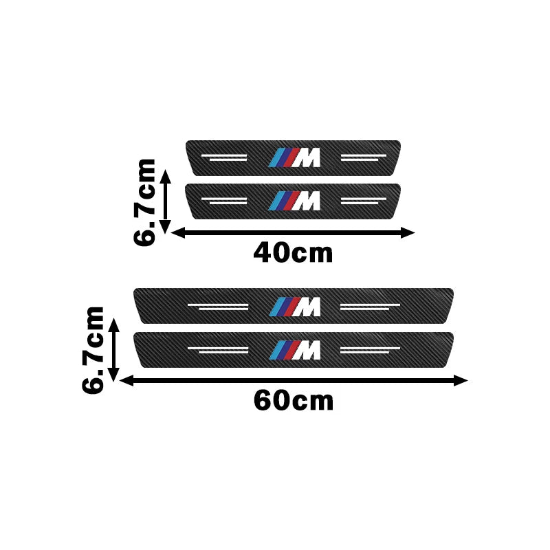 BMW M Performance Door Sill Protector - Carbon Fiber Sticker Set