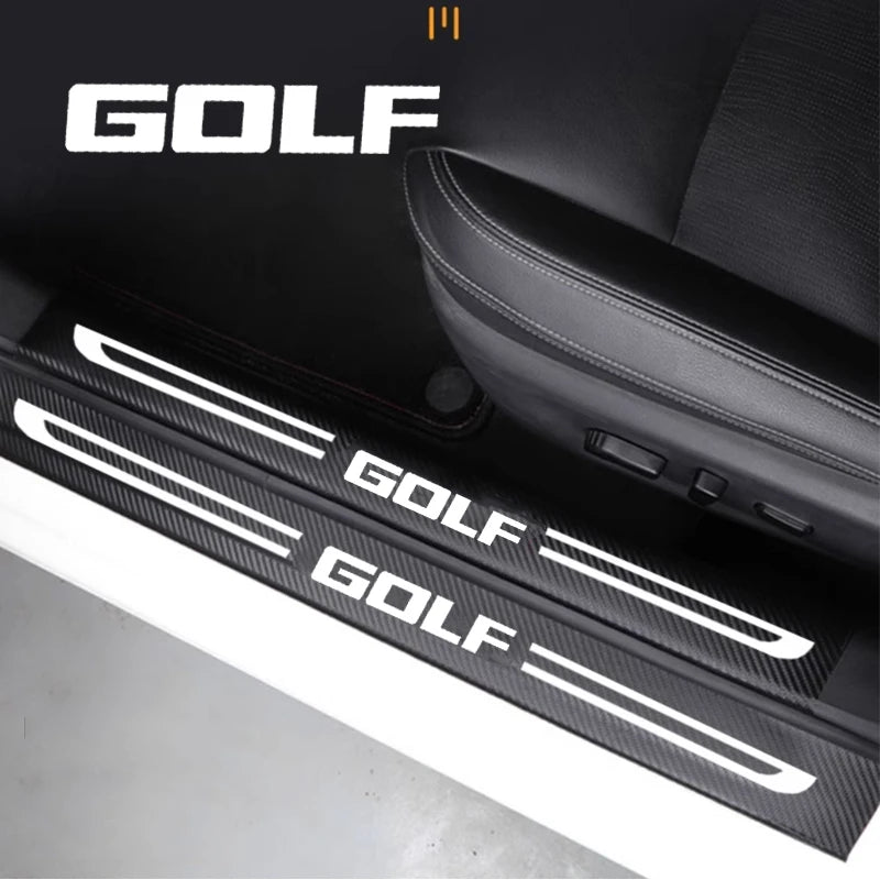 VW Golf Door Sill Protector - Threshold Sticker Strip Set