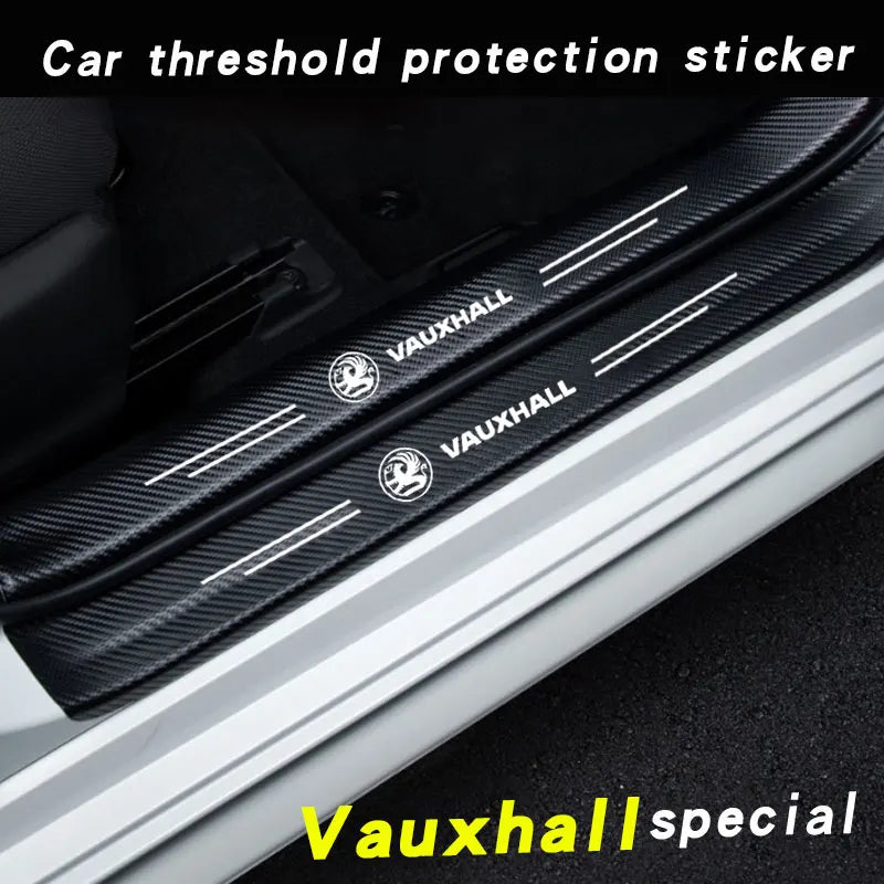 Vauxhall Opel Door Sill Plate Protector - 4 Piece Sticker Set