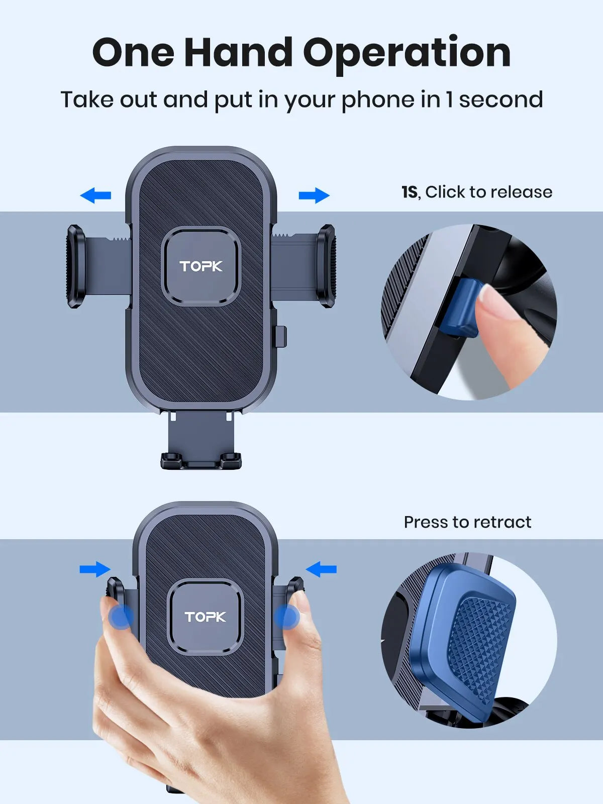 Universal Car Phone Holder - Gravity Air Vent Mount Stand
