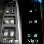 Luminous Car Window Button Stickers - Glow-in-Dark Lifter Switch Decals