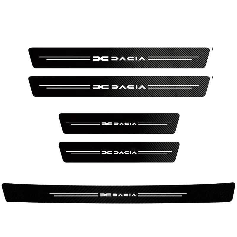 Dacia Carbon Fiber Door Sill Protector - Universal Strip Set