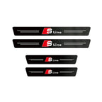 Audi Carbon Fiber Door Sill Protector - 3D Anti-Scratch Threshold Strip
