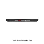 Toyota Carbon Fiber Door Sill Protector - Logo Sticker Set