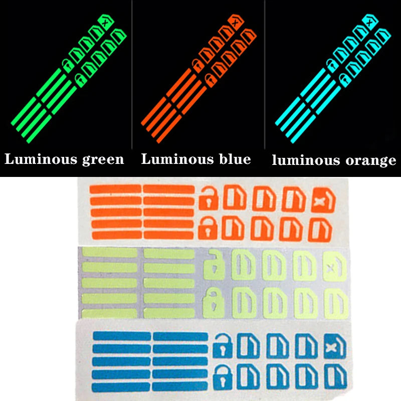 Luminous Car Window Button Stickers - Glow-in-Dark Lifter Switch Decals