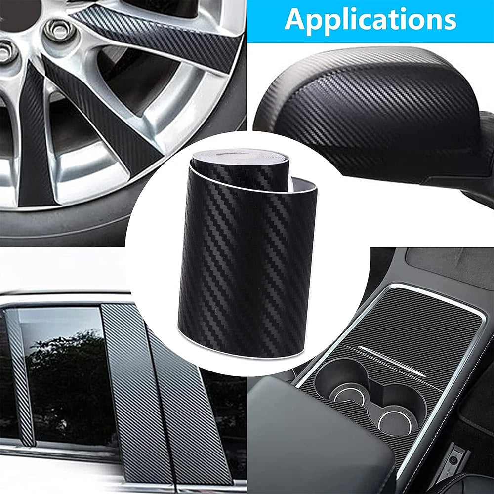 Universal Car Door Edge Guard - 3D Carbon Fiber Anti-Scratch Strip