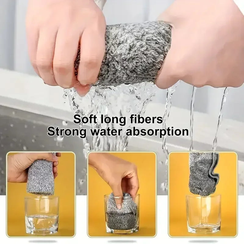 Microfiber Car Cleaning Cloths - Ultra Absorbent Soft Towels (25x25cm)