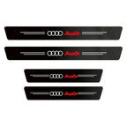Audi Carbon Fiber Door Sill Protector - 3D Anti-Scratch Threshold Strip
