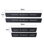 Ford EcoSport Carbon Fiber Door Sill Tape - Anti-Scratch Protector Strip